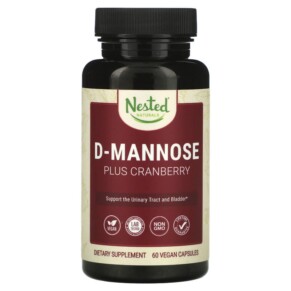 Thực phẩm chức năng Nested Naturals D-Mannose Plus Cranberry 60 Vegan Capsules 852446007033