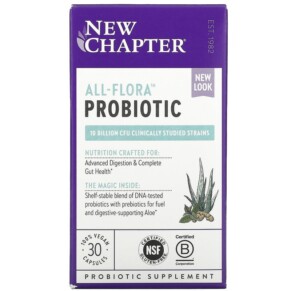 Thực phẩm chức năng New Chapter All-Flora Probiotic 30 Vegan Capsules 727783901828