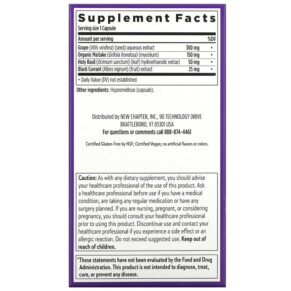 Thành phần vi chất của New Chapter Blood Pressure Balance 60 Vegan Capsules 727783004093