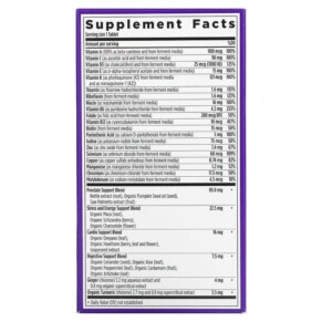 Thành phần vi chất của New Chapter Every Man's One Daily 40+ Multivitamin 48 Vegetarian Tablets 727783003706