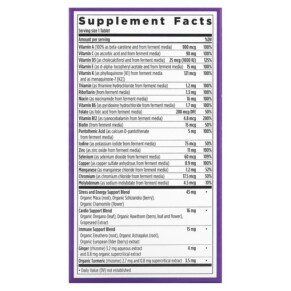 Thành phần vi chất của New Chapter Every Man's One Daily Multivitamin 48 Vegetarian Tablets 727783003270