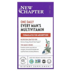Thực phẩm chức năng New Chapter Every Man's One Daily Multivitamin 48 Vegetarian Tablets 727783003270