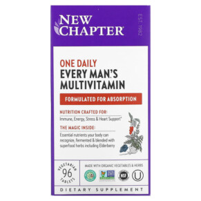 Thực phẩm chức năng New Chapter Every Man's One Daily Multivitamin 96 Vegetarian Tablets 727783003331