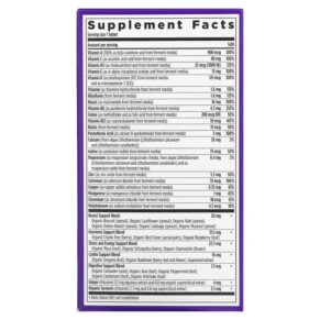 Thành phần vi chất của New Chapter Every Woman's One Daily 40+ Multivitamin 48 Vegetarian Tablets 727783003669