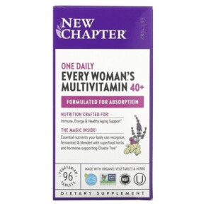 Thực phẩm chức năng New Chapter Every Woman's One Daily 40+ Multivitamin 96 Vegetarian Tablets 727783003645