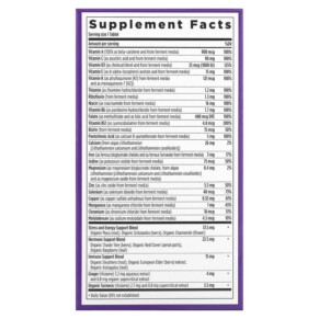 Thành phần vi chất của New Chapter Every Woman's One Daily Multivitamin 48 Vegetarian Tablets 727783003072