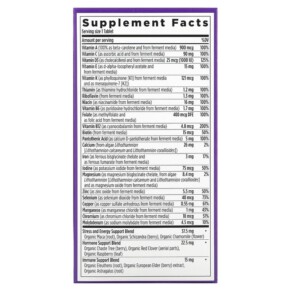 Thành phần vi chất của New Chapter Every Woman's One Daily Multivitamin 72 Vegetarian Tablets 727783003089