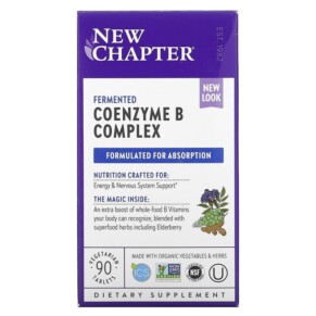 Thực phẩm chức năng New Chapter Fermented Coenzyme B Complex 90 Vegetarian Tablets 727783901149