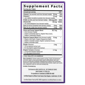 Thành phần vi chất của New Chapter Fermented Iron Complex 90 Vegetarian Tablets 727783903570