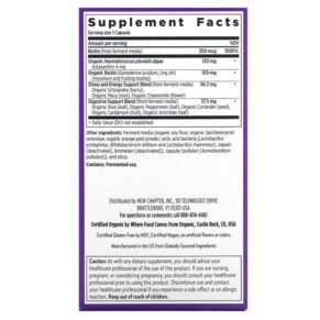 Thành phần vi chất của New Chapter Hair Skin & Nails 60 Vegan Capsules 727783901170