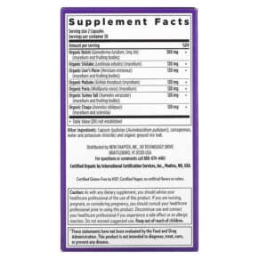 New Chapter Immune Support Reishi & Shiitake Mushroom Blend 60 Vegan Capsules 3 Thành phần vi chất của New Chapter Immune Support Reishi & Shiitake Mushroom Blend 60 Vegan Capsules 727783002303