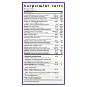 Thành phần vi chất của New Chapter Perfect Calm Multivitamin 144 Vegetarian Tablets 727783003386