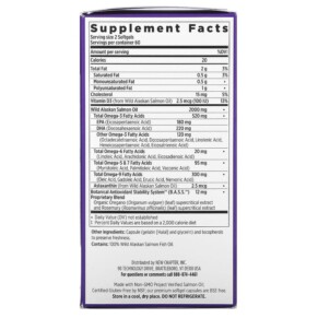 Thành phần vi chất của New Chapter Wholemega Fish Oil 120 Softgels 727783050038