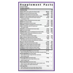 Thành phần vi chất của New Chapter Women's Advanced Multivitamin 120 Vegetarian Tablets 727783003041
