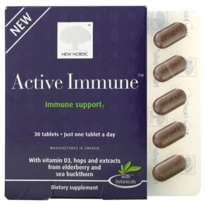Thực phẩm chức năng New Nordic US Inc Active Immune Immune Support 30 Tablets 741805000108