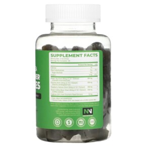 Thành phần vi chất của Nobi Nutrition Green Tea Fat Burner Gummies 60 Pectin-Based Gummies 850018274364