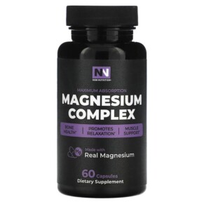 Thực phẩm chức năng Nobi Nutrition Magnesium Complex Maximum Absorption 60 Capsules 850018274050