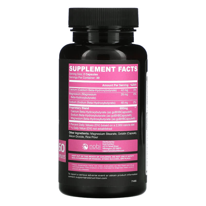 Nobi Nutrition Premium Women's Fat Burner 60 Capsules 2 Thành phần vi chất của Nobi Nutrition Premium Women's Fat Burner 60 Capsules 850018274135