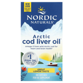 Thực phẩm chức năng Nordic Naturals Arctic Cod Liver Oil Lemon 180 Soft Gels 768990578854