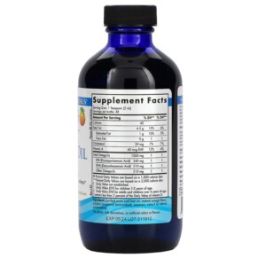 Thành phần vi chất của Nordic Naturals Arctic Cod Liver Oil Orange 8 fl oz (237 ml) 768990547850