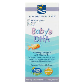 Thực phẩm chức năng Nordic Naturals Baby's DHA with Vitamin D3 1.050 mg 2 fl oz (60 ml) 768990537875