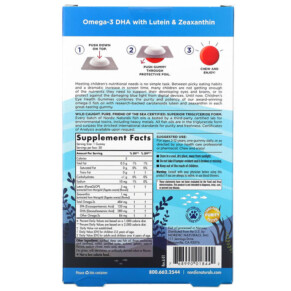 Thành phần vi chất của Nordic Naturals Children's Eye Health Gummies Ages 2-12 Strawberry Lemonade 30 Gummies 768990018442