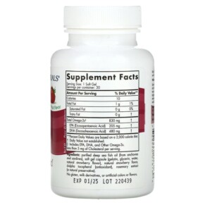 Thành phần vi chất của Nordic Naturals Daily DHA Natural Fruit 30 Soft Gels 768990018169