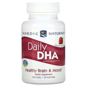 Thực phẩm chức năng Nordic Naturals Daily DHA Natural Fruit 30 Soft Gels 768990018169