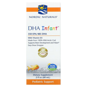 Thực phẩm chức năng Nordic Naturals DHA Infant with Vitamin D3 2 fl oz (60 ml) 768990537882