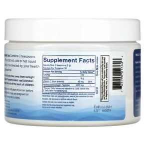 Thành phần vi chất của Nordic Naturals Marine Collagen with Vitamin C Strawberry 5.3 oz (150 g) 768990016646