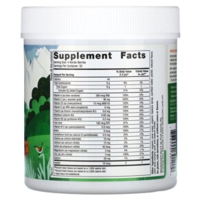 Thành phần vi chất của Nordic Naturals Nordic Berries Multivitamin Gummies Ages 3+ Original 120 Gummy Berries 768990301209