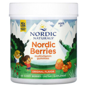 Thực phẩm chức năng Nordic Naturals Nordic Berries Multivitamin Gummies Ages 3+ Original 120 Gummy Berries 768990301209
