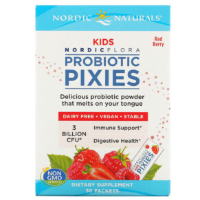 Thực phẩm chức năng Nordic Naturals Nordic Flora Kids Probiotic Pixies Rad Berry 3 Billion CFU 30 Packets 768990016783