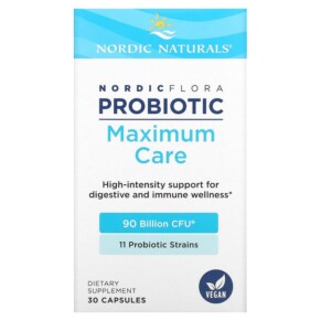 Thực phẩm chức năng Nordic Naturals Nordic Flora Probiotic Maximum Care 90 Billion CFU 30 Capsules 768990016851