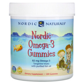 Thực phẩm chức năng Nordic Naturals Nordic Omega-3 Gummies Tangerine Treats 41 mg 120 Gummies 768990301315