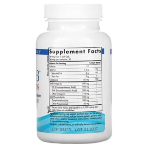 Thành phần vi chất của Nordic Naturals Omega-3 Phospholipids 60 Soft Gels 768990016219