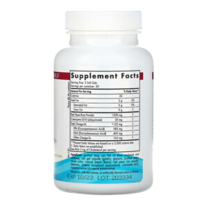 Thành phần vi chất của Nordic Naturals Omega LDL With Red Yeast Rice and CoQ10 384 mg 60 Soft Gels 768990018602