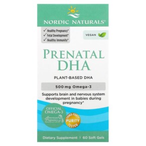 Thực phẩm chức năng Nordic Naturals Prenatal DHA 250 mg 60 Soft Gels 768990017476