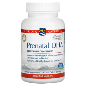 Thực phẩm chức năng Nordic Naturals Prenatal DHA 500 mg 90 Softgels 768990500947