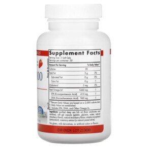 Thành phần vi chất của Nordic Naturals ProDHA 1000 Strawberry 1.000 mg 60 Softgels 768990500893