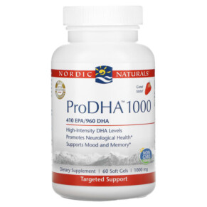 Thực phẩm chức năng Nordic Naturals ProDHA 1000 Strawberry 1.000 mg 60 Softgels 768990500893