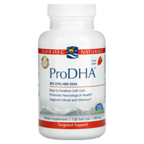 Thực phẩm chức năng Nordic Naturals ProDHA Strawberry 250 mg 120 Soft Gels 768990510908