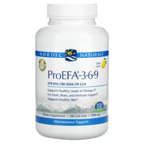 Thực phẩm chức năng Nordic Naturals ProEFA - 3-6-9 Lemon 1.000 mg 180 Softgels 768990040917