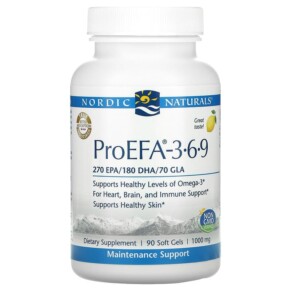 Thực phẩm chức năng Nordic Naturals ProEFA 3-6-9 Lemon 1000 mg 90 Soft Gels 768990030918