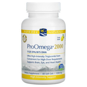 Thực phẩm chức năng Nordic Naturals ProOmega 2000 Lemon 1250 mg 60 Soft Gels 768990121388