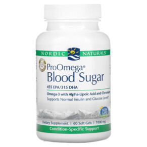 Thực phẩm chức năng Nordic Naturals ProOmega Blood Sugar 1000 mg 60 Softgels 768990121708