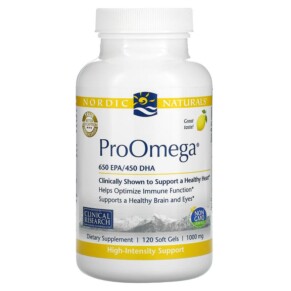 Thực phẩm chức năng Nordic Naturals ProOmega Lemon 1.000 mg 120 Soft Gels 768990131202
