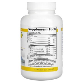 Thành phần vi chất của Nordic Naturals ProOmega Lemon 1.000 mg 180 Soft Gels 768990141201