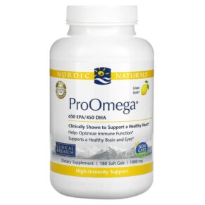Thực phẩm chức năng Nordic Naturals ProOmega Lemon 1.000 mg 180 Soft Gels 768990141201