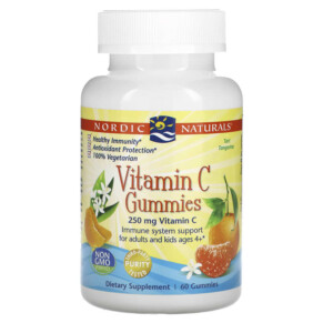 Thực phẩm chức năng Nordic Naturals Vitamin C Gummies Ages 4+ Tart Tangerine 125 mg 60 Gummies 768990301605